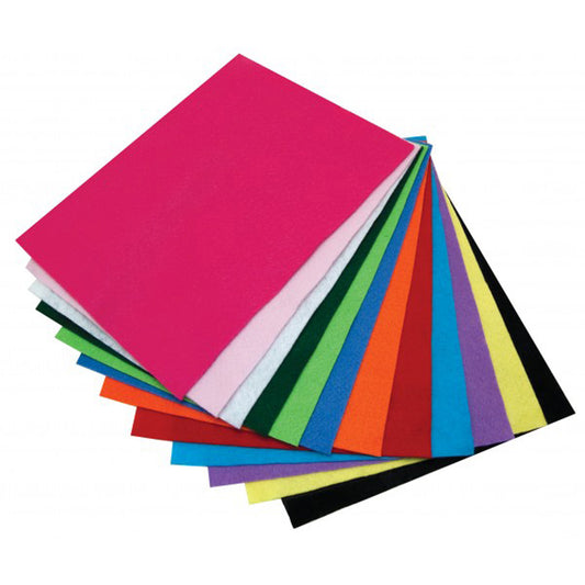 Craft Felt, 9" x 12", 12 Sheets per pack, 4 packs