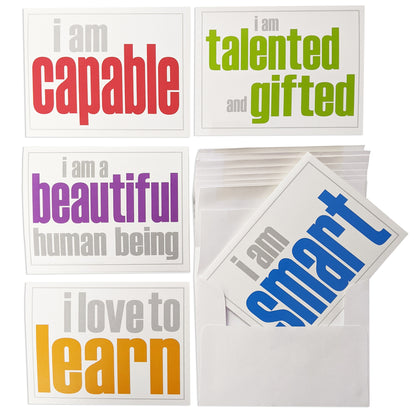 Note Cards with Envelope, Self-Esteem Booster Set, 10 Per Set, 2 Sets