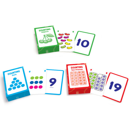 Counting Flashcards, 3 Sets Per Pack, 3 Packs