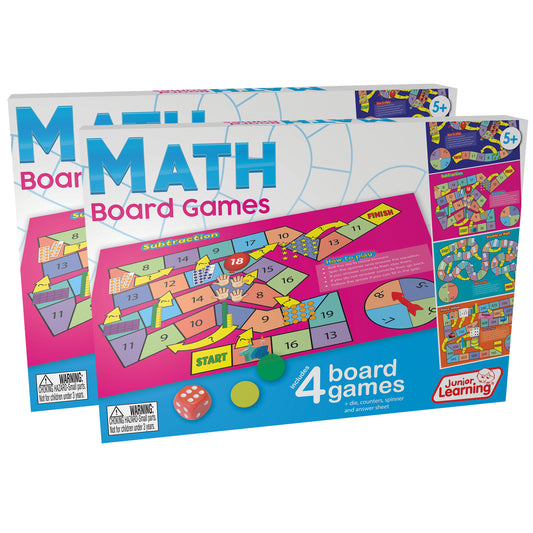 Math Board Games, 2 Sets