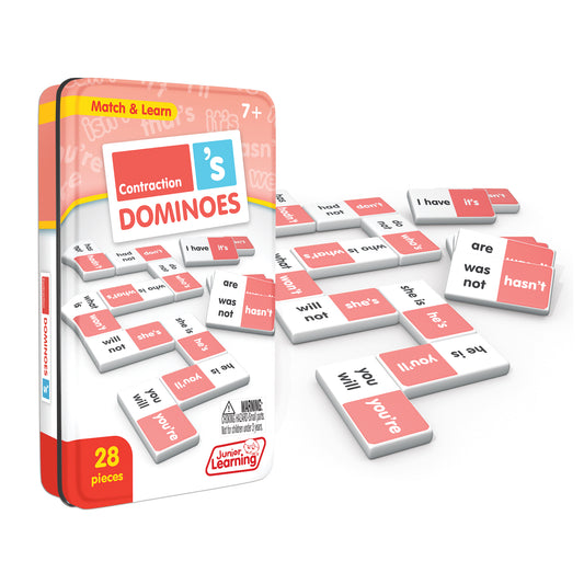 Contraction Match & Learn Dominoes