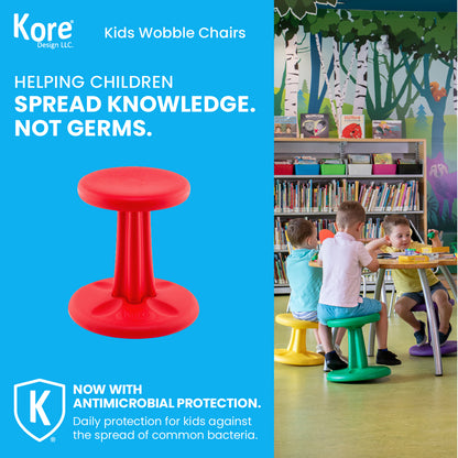 Kids Wobble Chair 14" Red