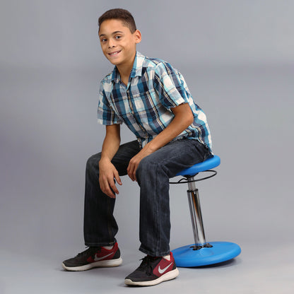 Kids Adjustable Tall Wobble Chair 16.5-24" Dark Blue