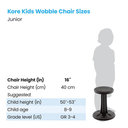 Junior Wobble Chair 16" Black