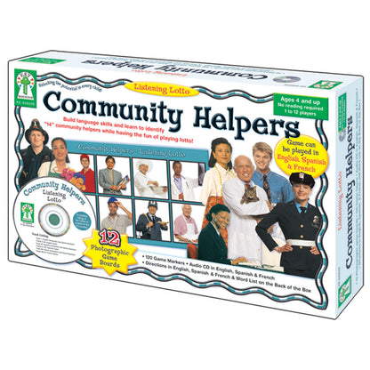 Listening Lotto: Community Helpers Board Game, Grade PK-2