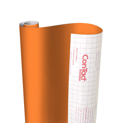 Creative Covering™ Adhesive Covering, Orange, 18" x 16 ft, Pack of 2