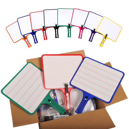 Rectangular Dry Erase Whiteboard with Marker, Set of 32