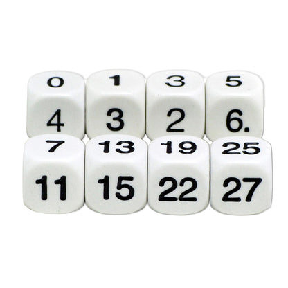 Math Number Dice, 8 Per Set, 6 Sets