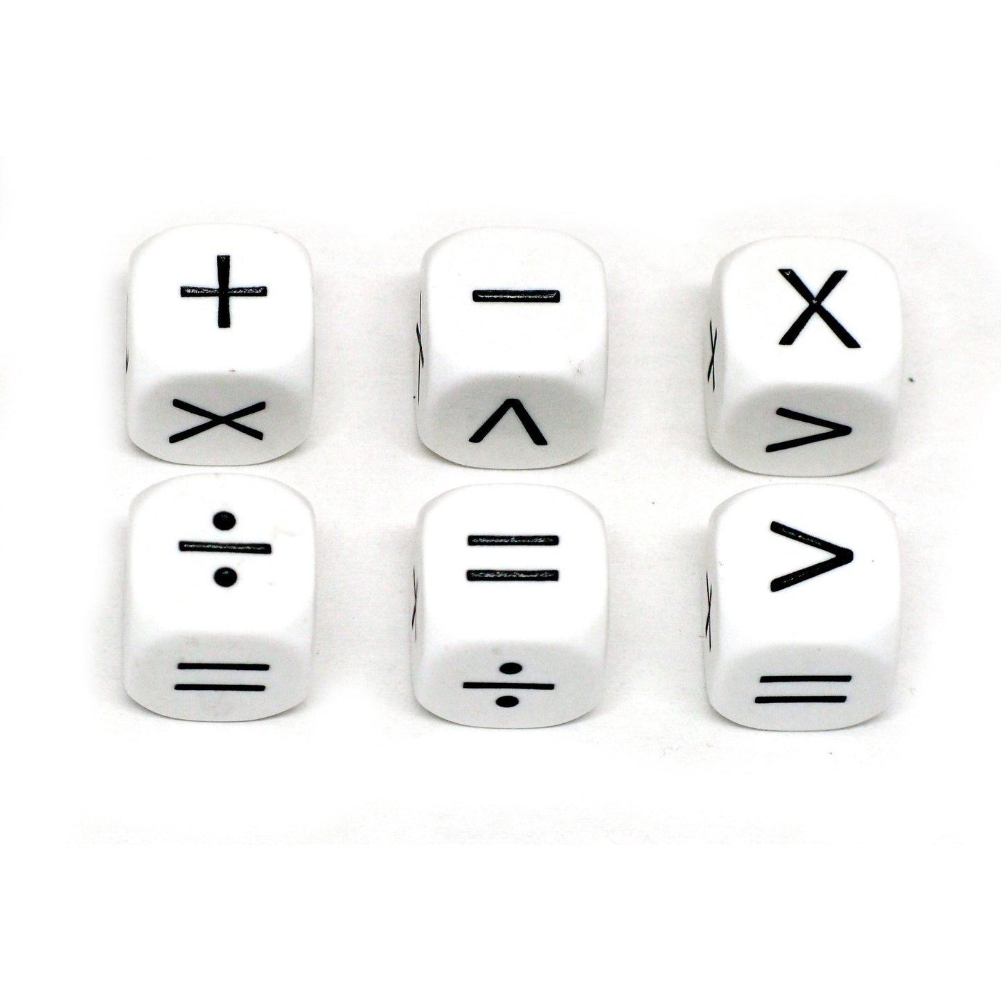 Math Operators Dice, 6 Per Pack, 6 Packs