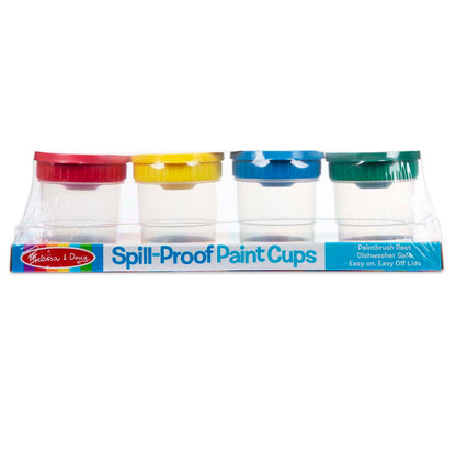 Spill-Proof Paint Cups, 4 Per Set, 3 Sets