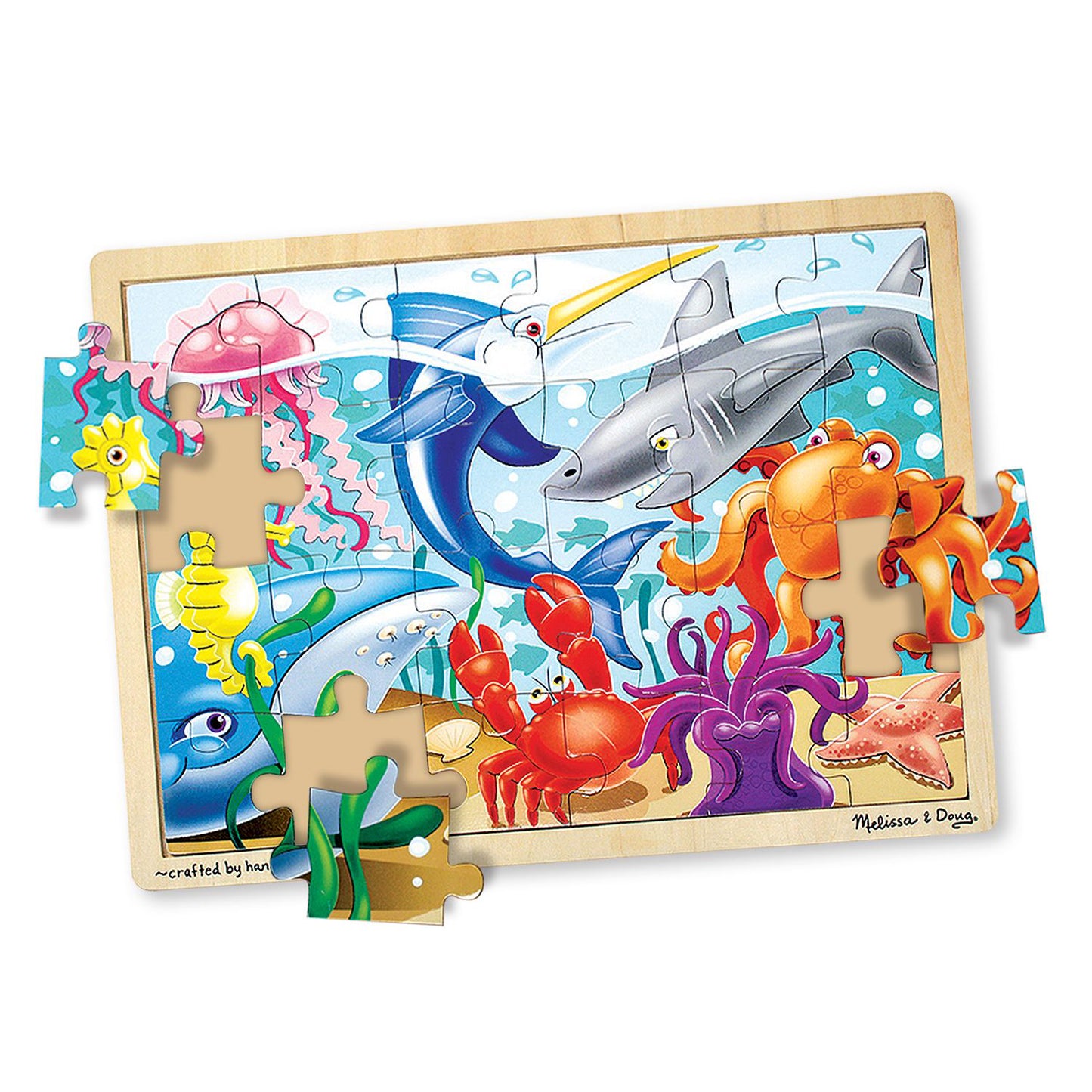 Under the Sea Wooden Jigsaw Puzzle, Pack of 3