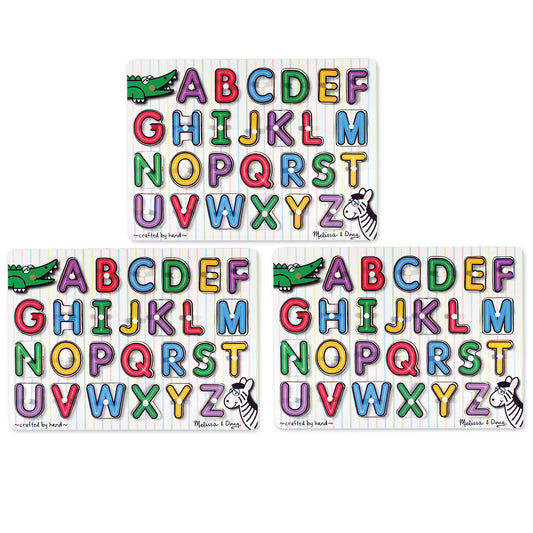 See-Inside Alphabet Peg Puzzle, Pack of 3