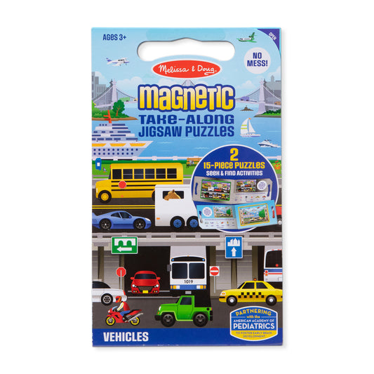 Vehicles Jigsaw Puzzles Magnetic Take Along