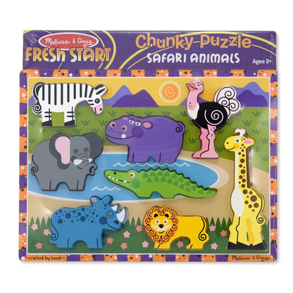 Safari Chunky Puzzle, Pack of 3