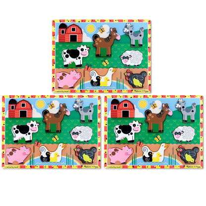 Farm Chunky Puzzle, Pack of 3