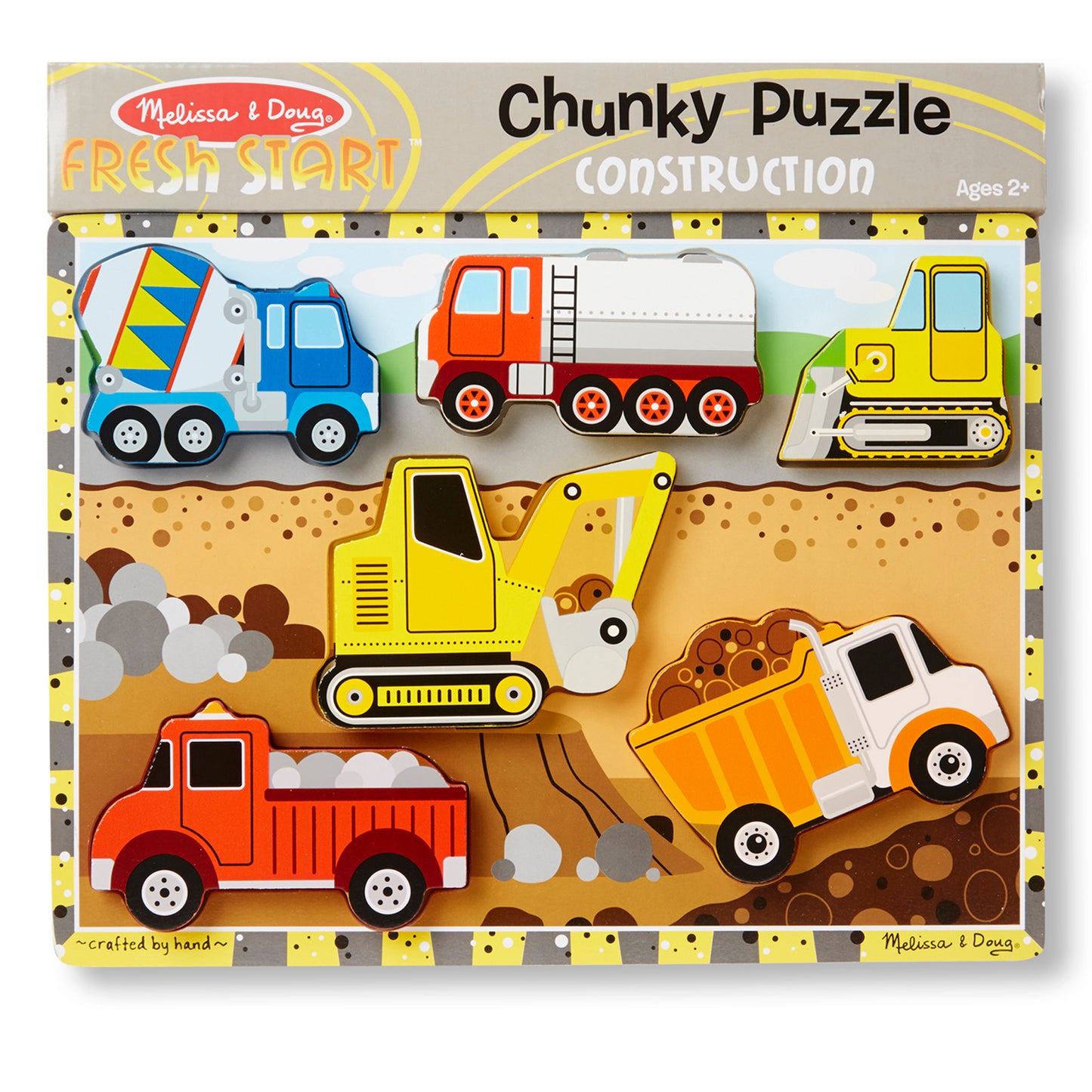 Construction Chunky Puzzle, Pack of 3