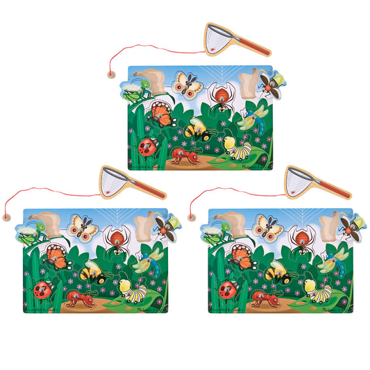 Magnetic Bug-Catching Puzzle Game, Pack of 3