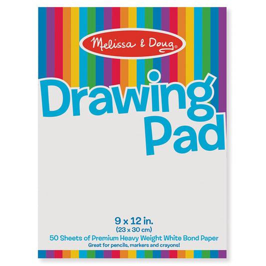 Drawing Paper Pad, 9" x 12", 50 Sheets, Pack of 12