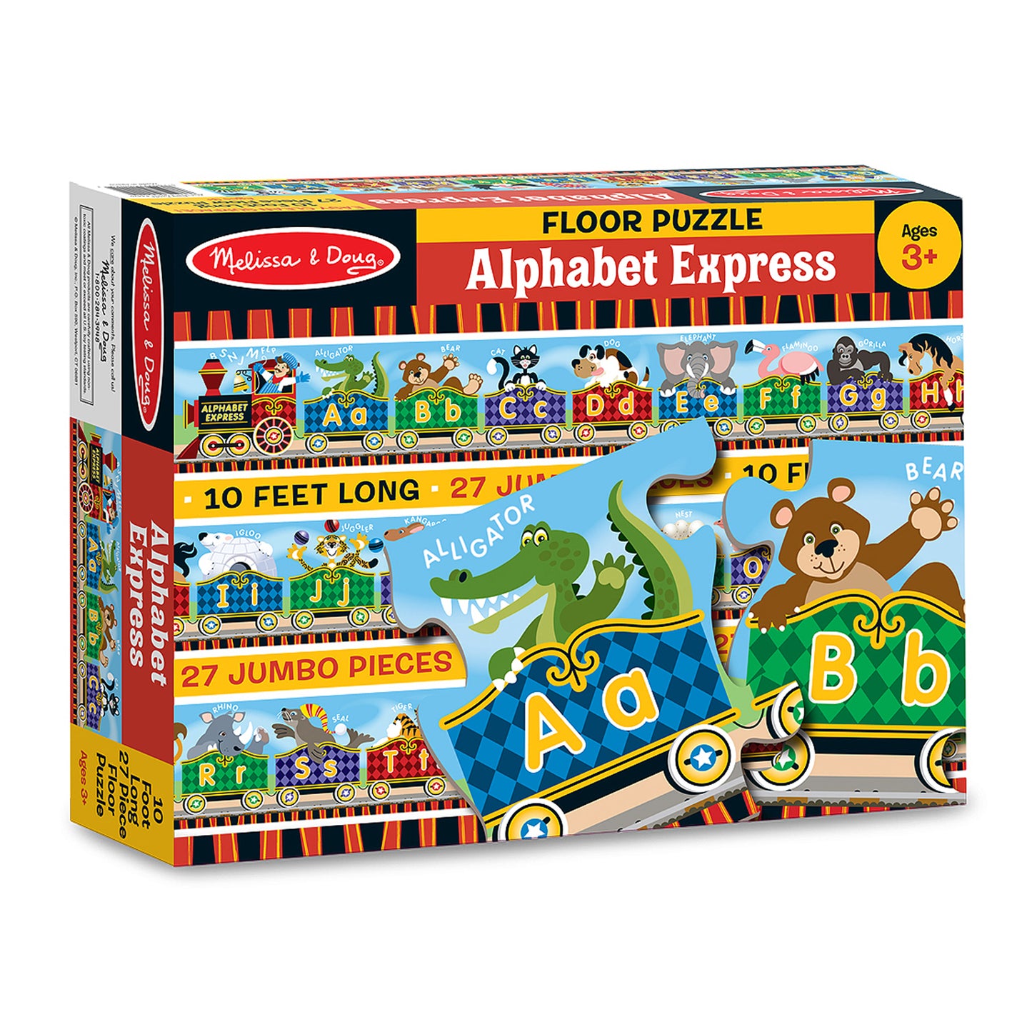 Alphabet Express Floor Puzzle, 10' x 6-1/2", 27 Pieces, Pack of 2