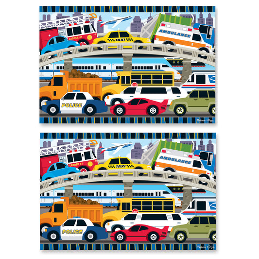 Traffic Jam Floor Puzzle, Pack of 2