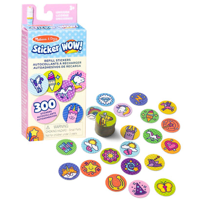 Sticker WOW! Refill Stickers - Unicorn - 300 Per Pack, 6 Packs