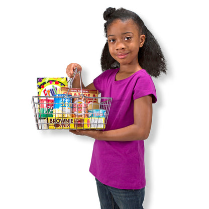 Let's Play House! Grocery Basket with Play Food