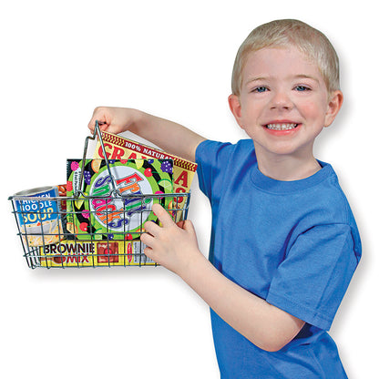 Grocery Basket with Play Food