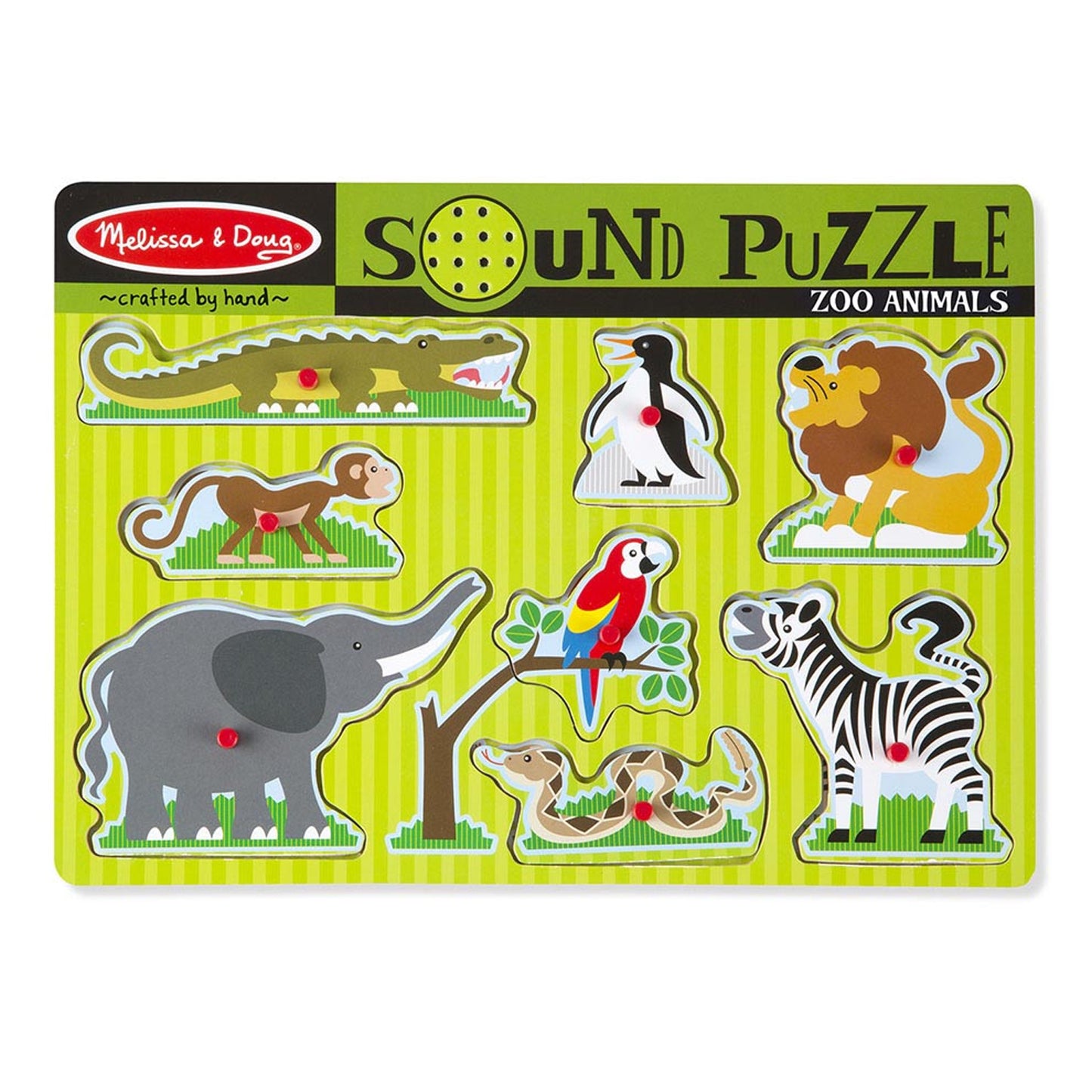 Zoo Animals Sound Puzzle, 8 Pieces