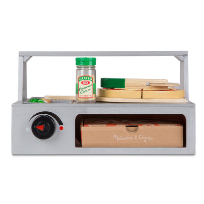 Top & Bake Pizza Counter - Wooden Play Food