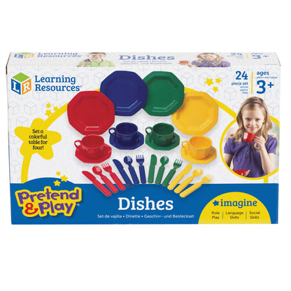 Pretend & Play® Dish Set, 24 Pieces