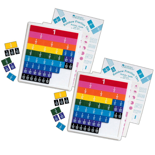 Rainbow Fraction® Tiles, 51 Per Set, 2 Sets