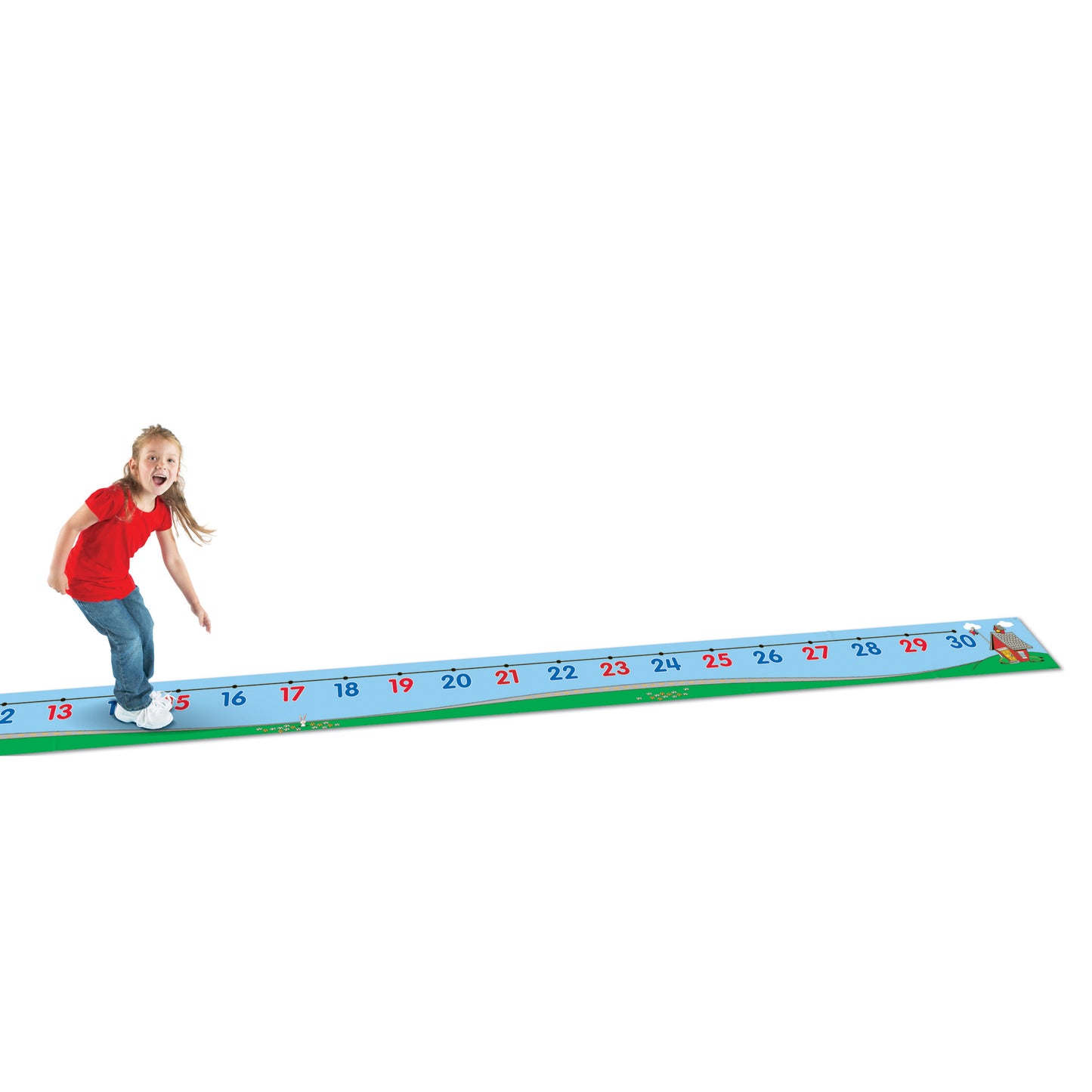 0-30 Number Line Floor Mat