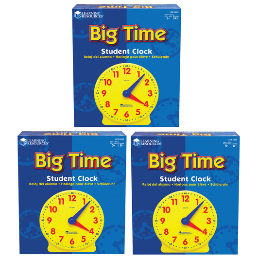 Big Time™ Student Clock, Pack of 3