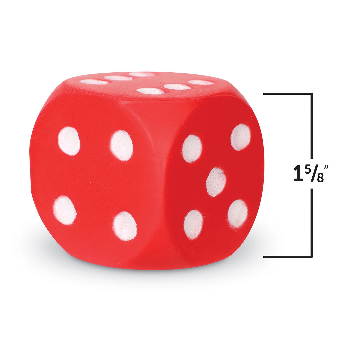 Foam Dot Dice, 2 Per Pack, 3 Packs