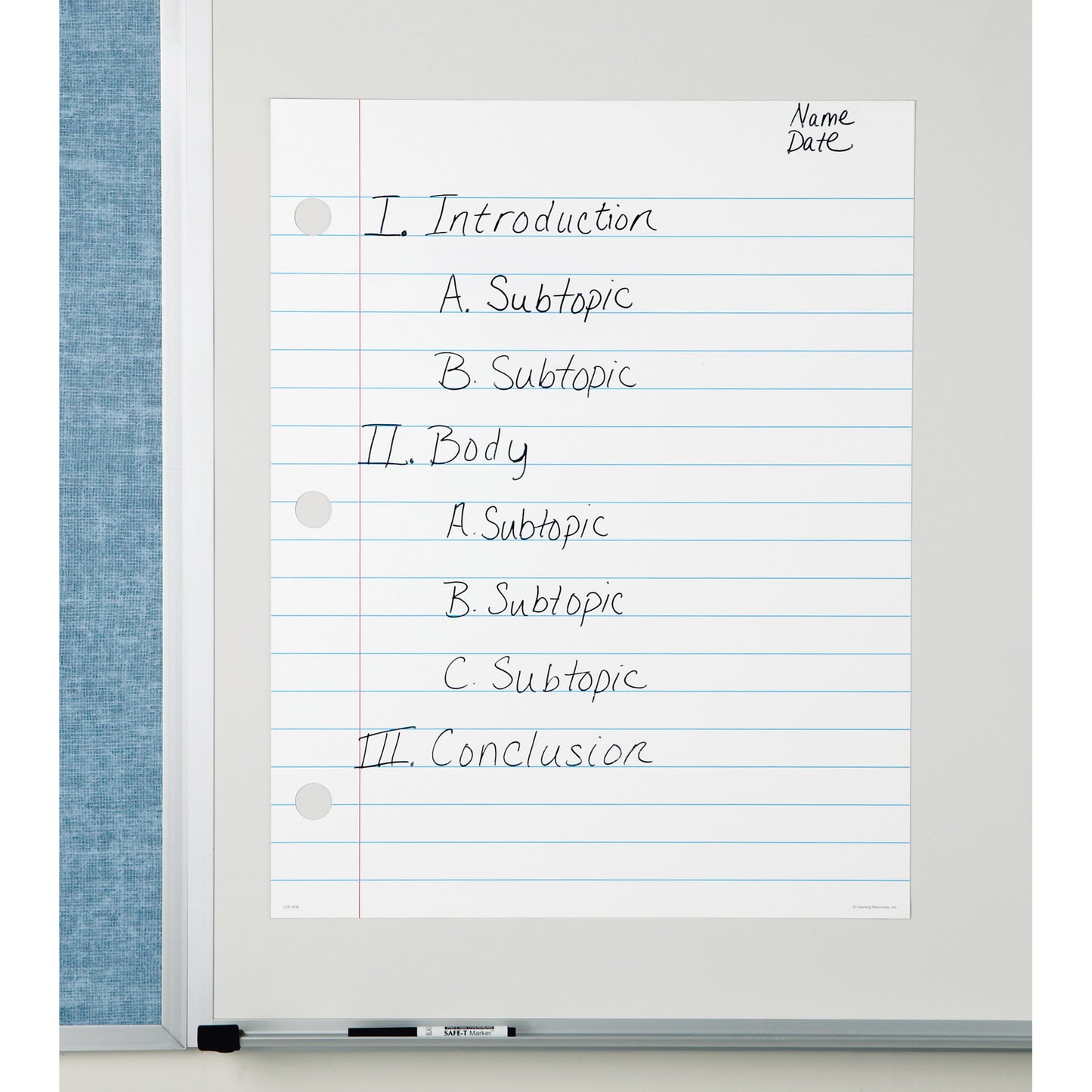 Magnetic Demonstration Notebook Paper, 22" x 28"