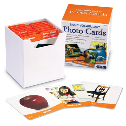 Basic Vocabulary Photo Card Set, Set of 156