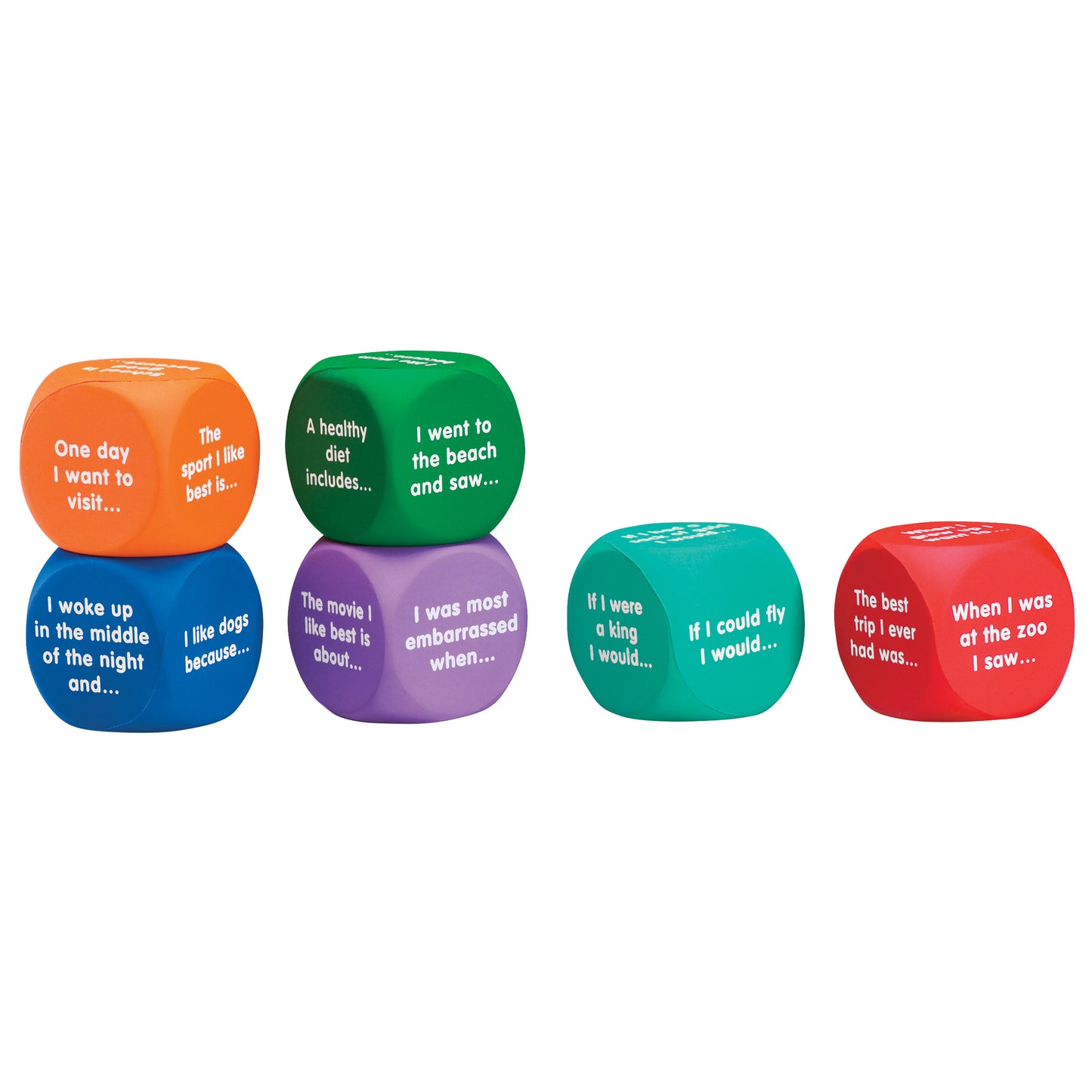 Writing Prompt Cubes, Set of 6