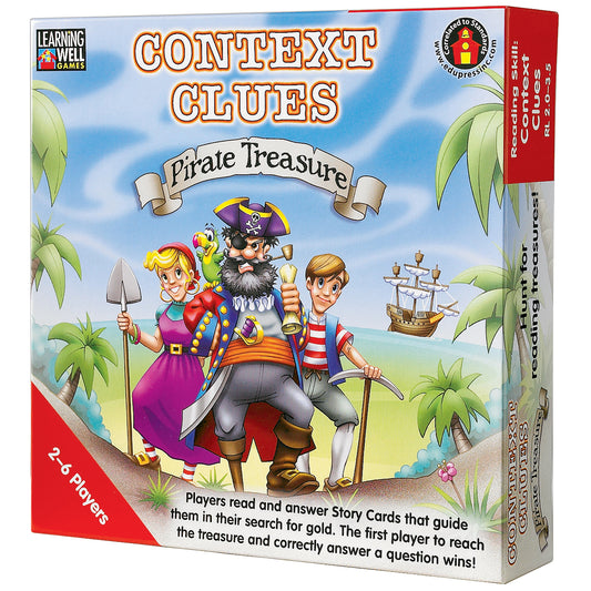 Context Clues—Pirate Treasure Game, Red Levels 2.0-3.5