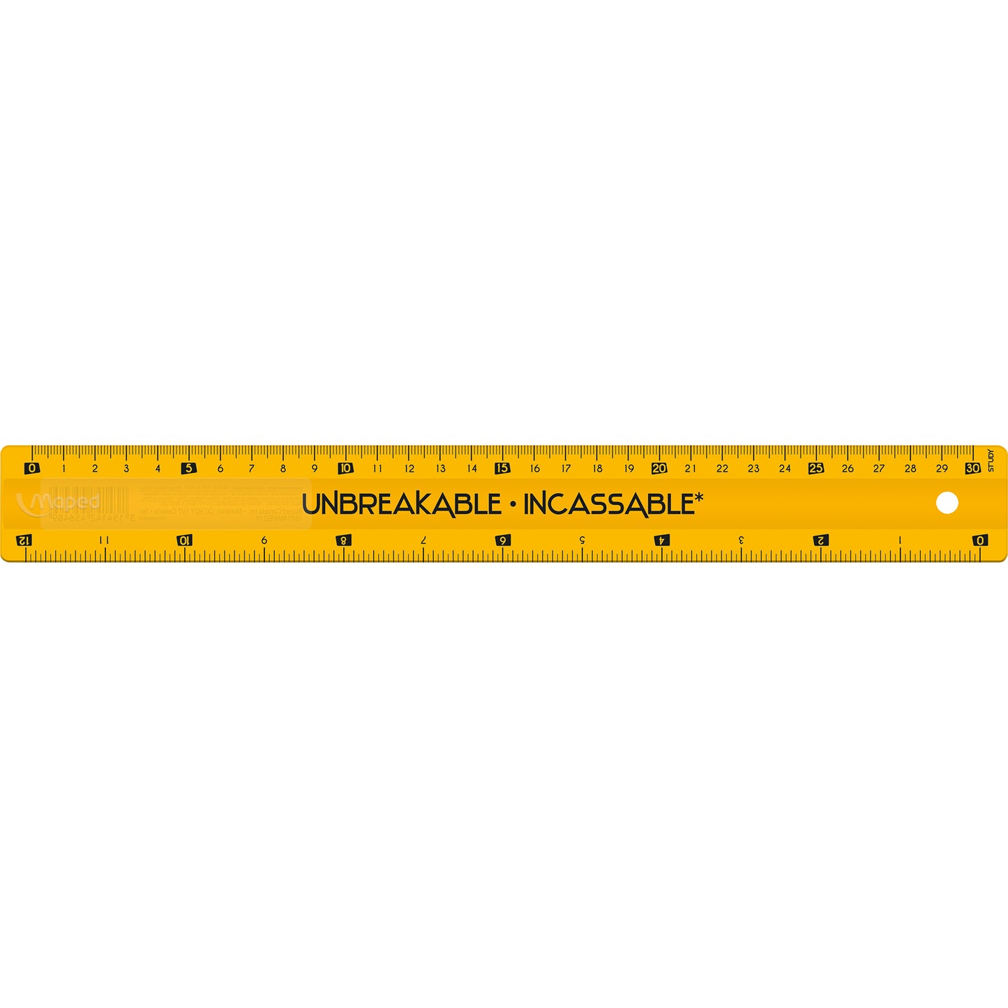 Unbreakable Ruler 12" / 30cm, Pack of 20
