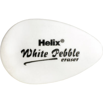 White Pebble Eraser 2ct