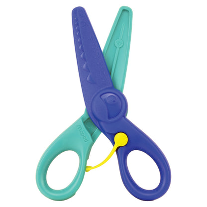 Kidicut Spring-Assisted Plastic Safety Scissors, 4.75", Pack of 12