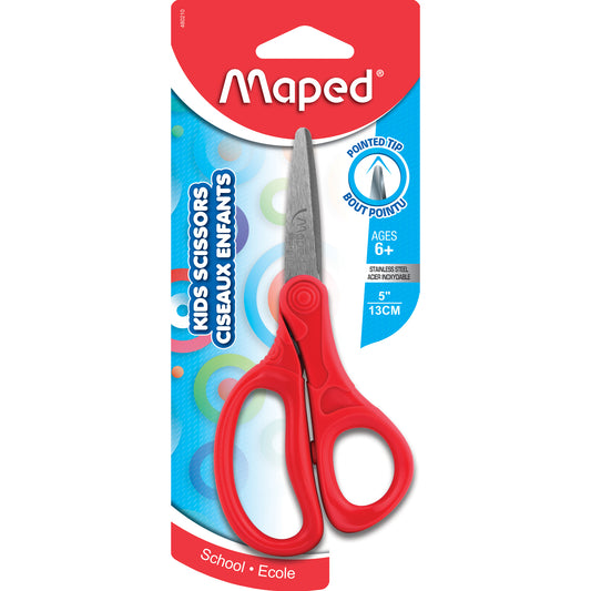 Essentials Kids Scissors, 5" Pointed, Pack of 12