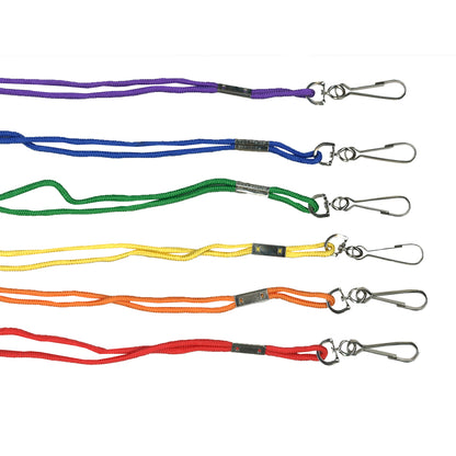 Rayon Lanyard, Assorted Colors, 12 Per Pack, 3 Packs