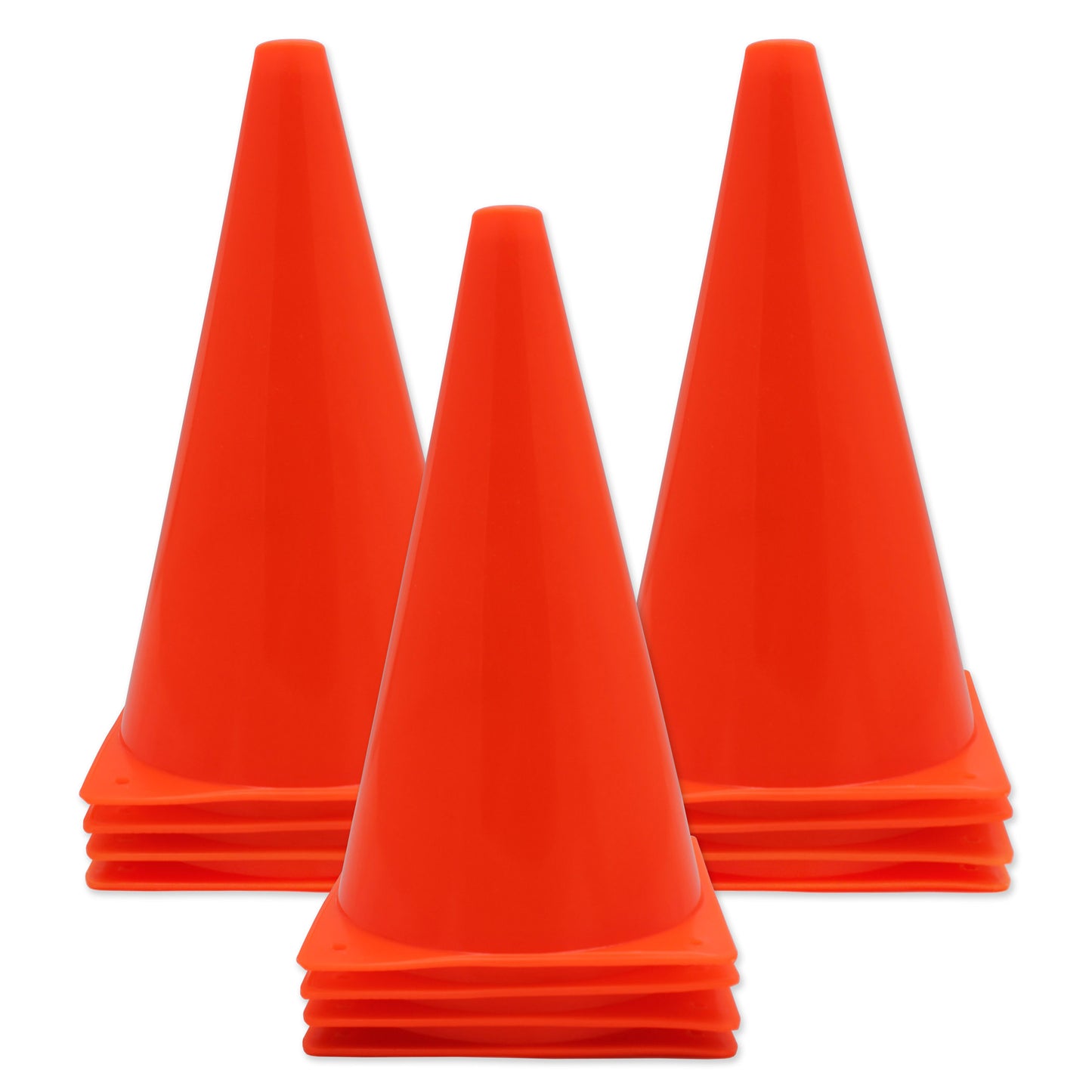 Safety Cone 9" Base, Pack of 12