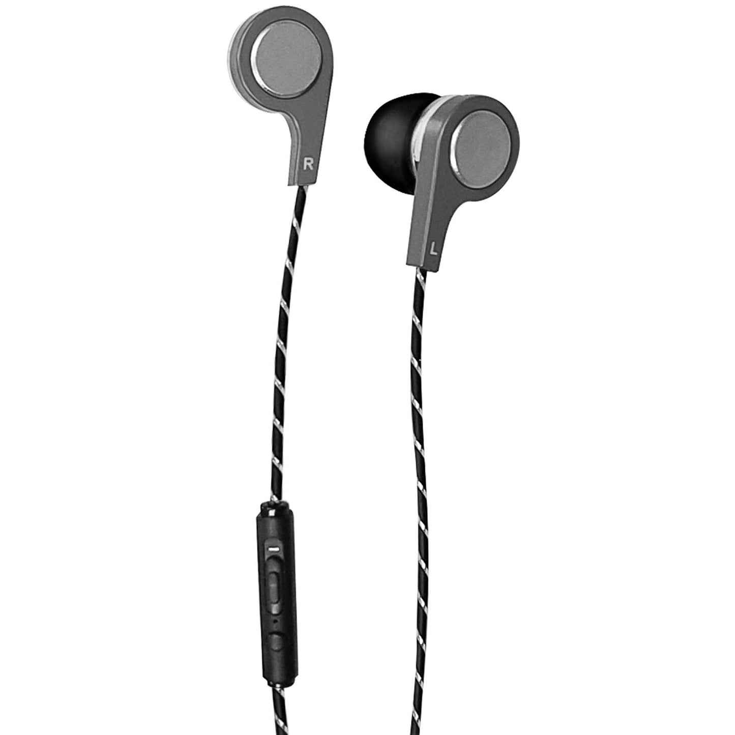 Bass13™ Metallic Earbuds with Mic & Volume Control