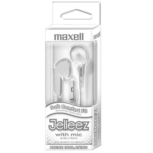 Jelleez™ Soft Earbuds with Mic, White