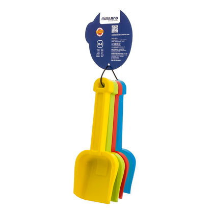 Plastic Shovel Sand & Water Toy, Assorted Colors, 4 Per Pack, 6 Packs