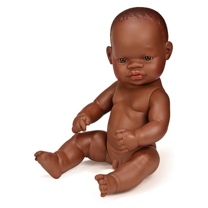 Anatomically Correct Newborn Doll, 12-5/8", African Boy