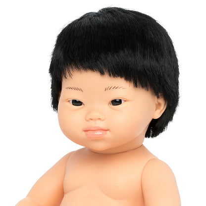 Anatomically Correct 15" Baby Doll, Down Syndrome Asian Boy