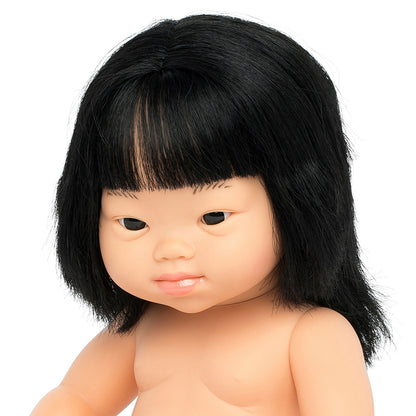 Anatomically Correct 15" Baby Doll, Down Syndrome Asian Girl